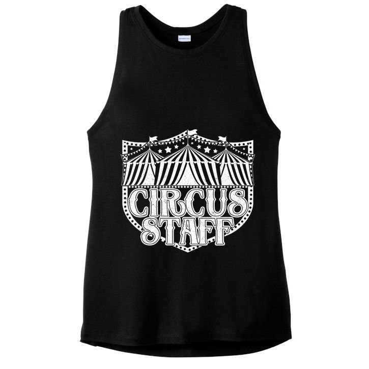 Vintage Circus Staff  Ladies PosiCharge Tri-Blend Wicking Tank