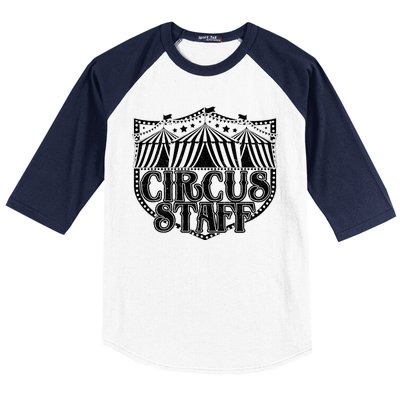 Vintage Circus Staff  Baseball Sleeve Shirt