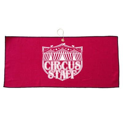 Vintage Circus Staff  Large Microfiber Waffle Golf Towel