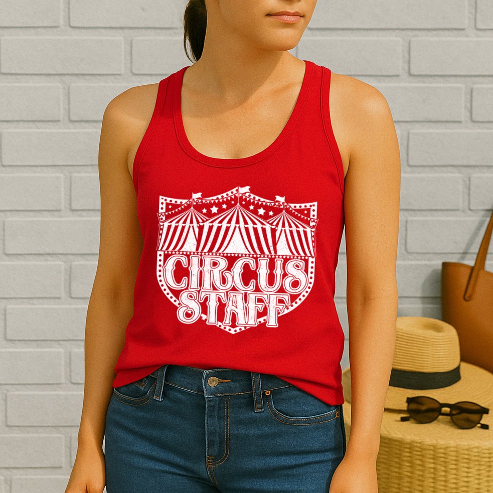Vintage Circus Staff  Womens Tank Top