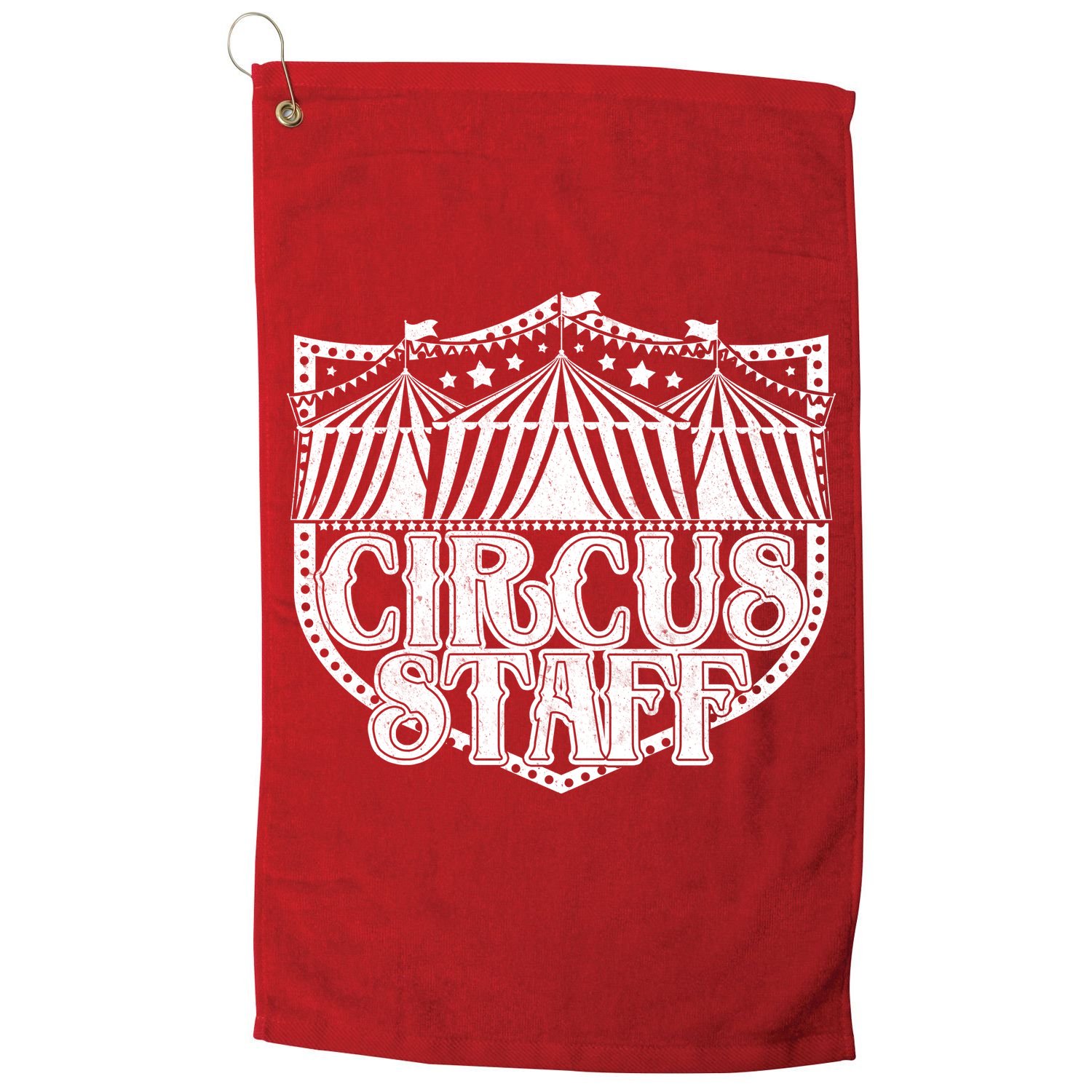 Vintage Circus Staff  Golf Towel