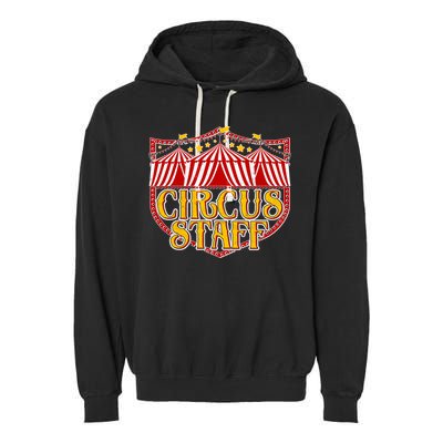 Vintage Circus Staff Carnival Garment-Dyed Fleece Hoodie