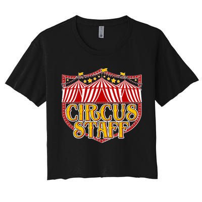 Vintage Circus Staff Carnival Crop Top