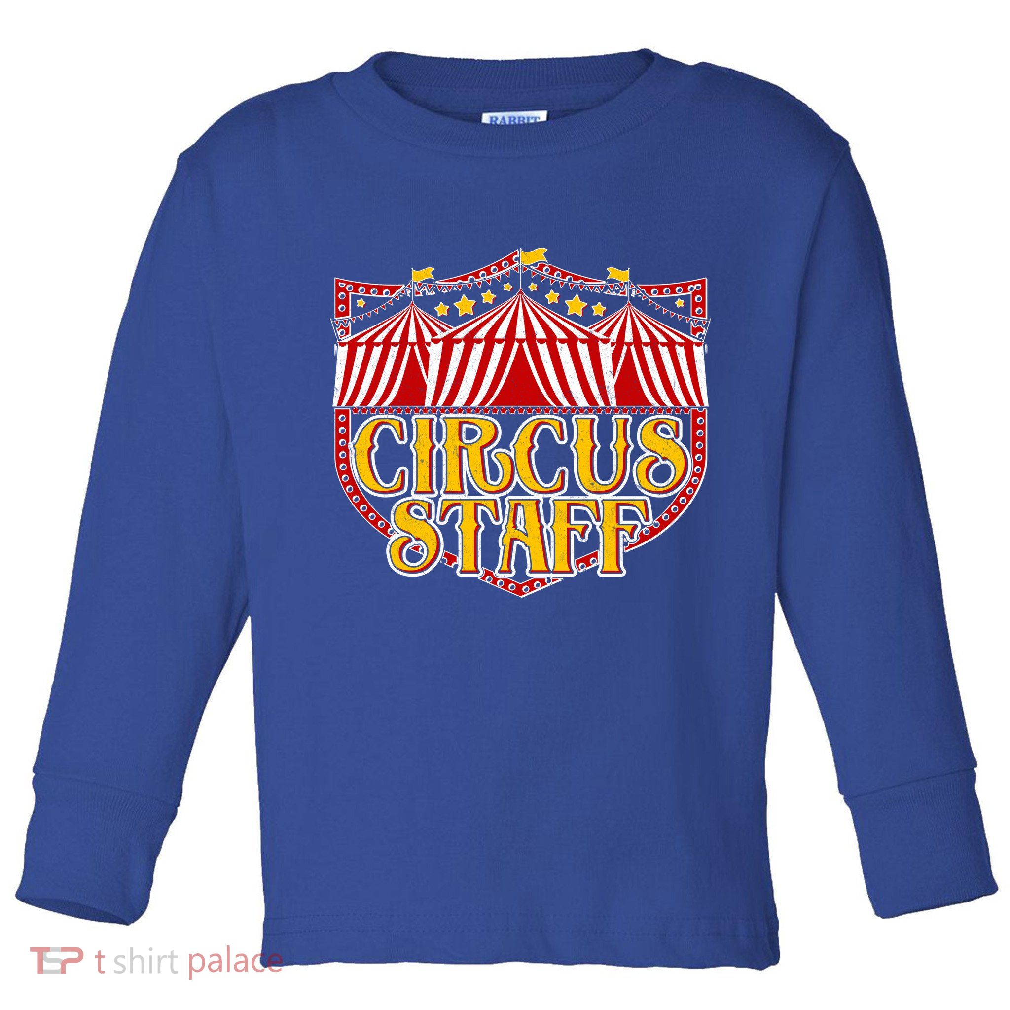 Vintage Circus Staff Carnival Toddler Long Sleeve Shirt