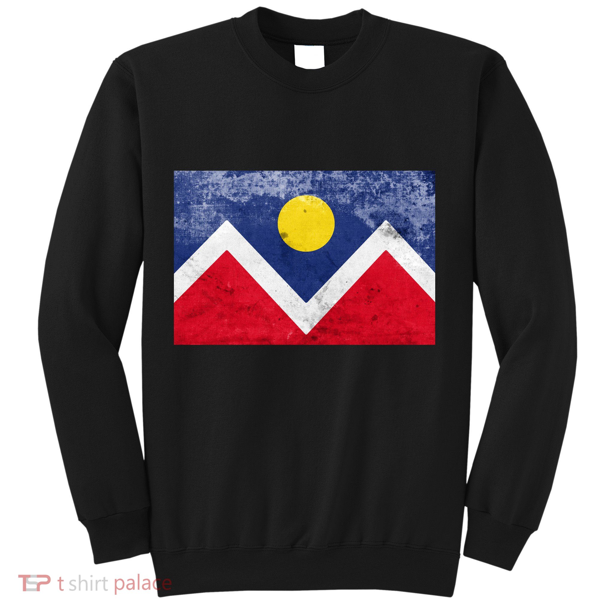 Vintage City Of Denver Colorado Flag Sweatshirt