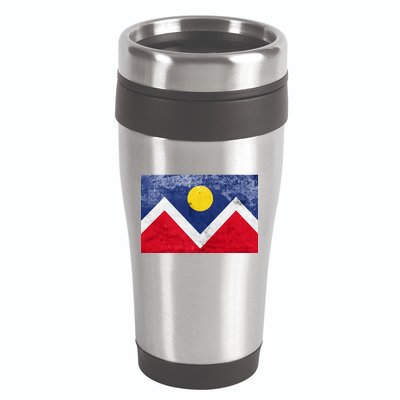 Vintage City Of Denver Colorado Flag 16oz Travel Tumbler