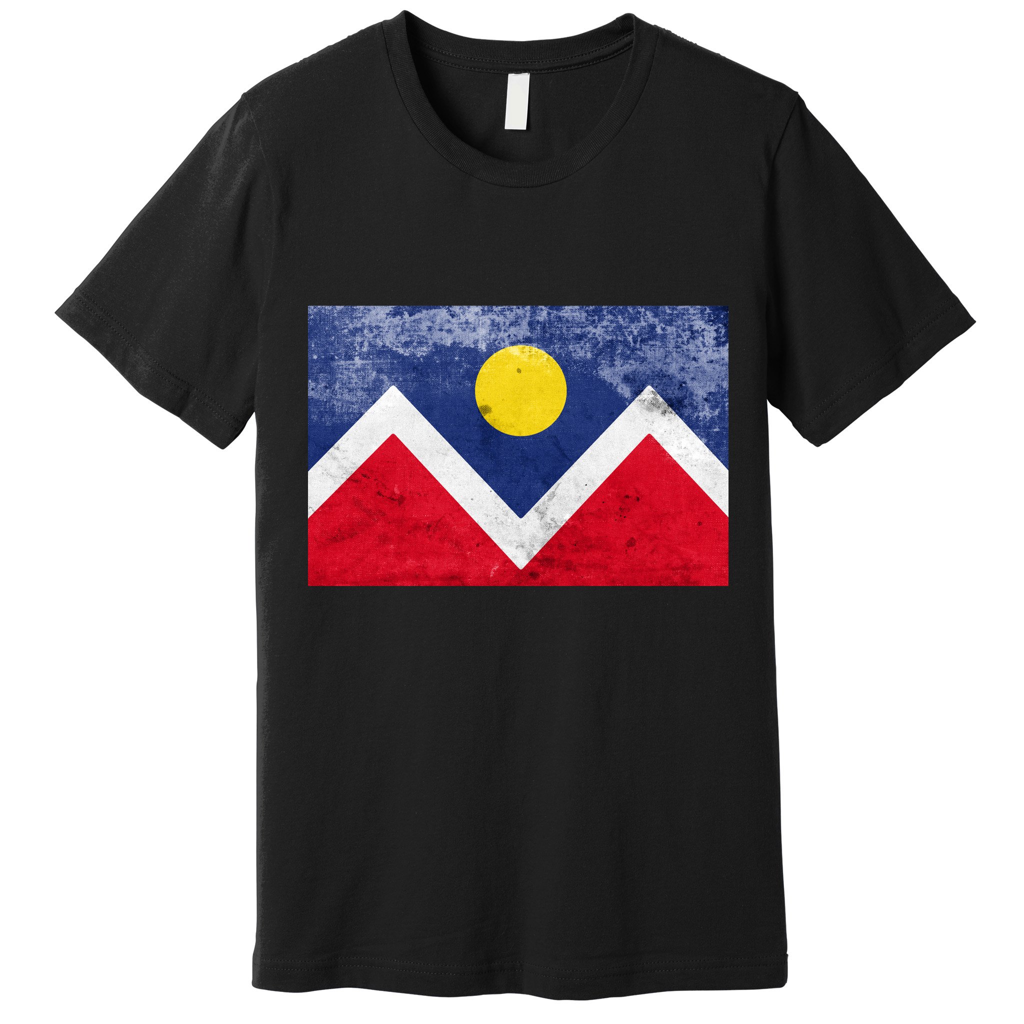 Vintage City Of Denver Colorado Flag Premium T-Shirt