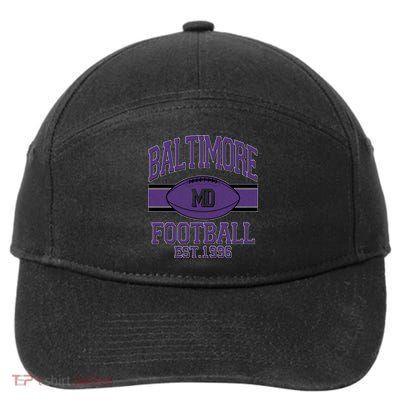 Vintage Classic Baltimore Maryland Ravens Football EST1996 7-Panel Snapback Hat