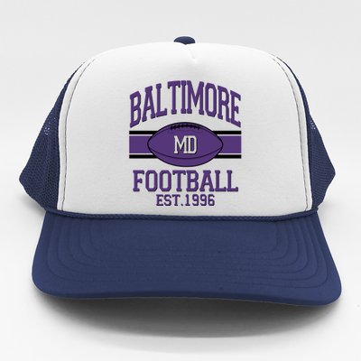 Vintage Classic Baltimore Maryland Ravens Football EST1996 Trucker Hat