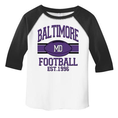 Vintage Classic Baltimore Maryland Ravens Football EST1996 Toddler Fine Jersey T-Shirt