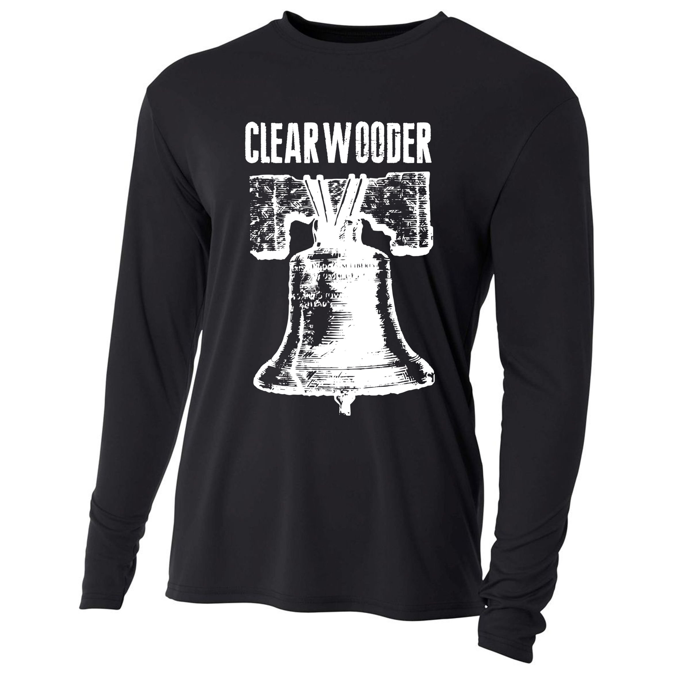 Vintage Clearwooder Bell Clearwater Philly Baseball  Cooling Performance Long Sleeve Crew