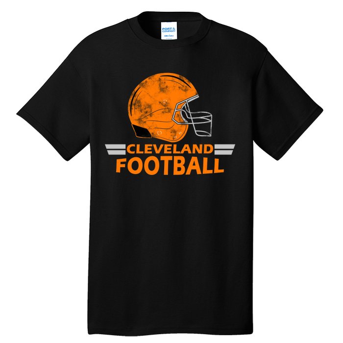 Vintage Cleveland Football Helmet Tall T-Shirt