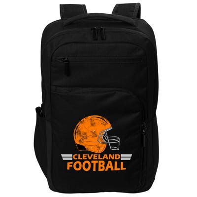 Vintage Cleveland Football Helmet Impact Tech Backpack