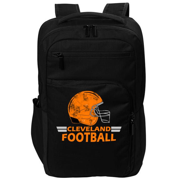 Vintage Cleveland Football Helmet Impact Tech Backpack