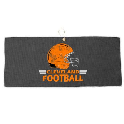 Vintage Cleveland Football Helmet Large Microfiber Waffle Golf Towel