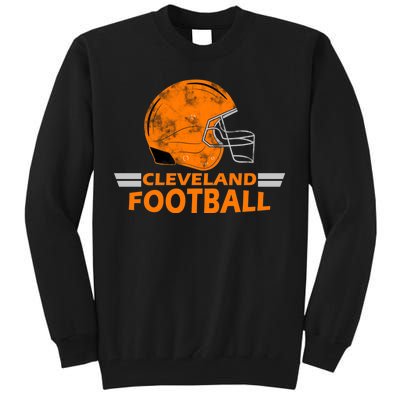 Vintage Cleveland Football Helmet Tall Sweatshirt