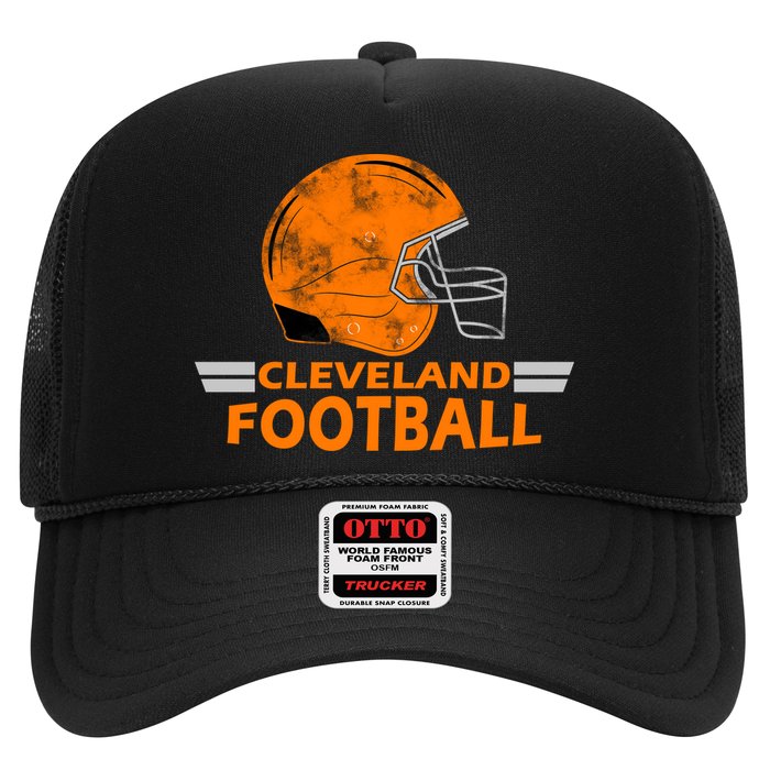 Vintage Cleveland Football Helmet Trucker Hat