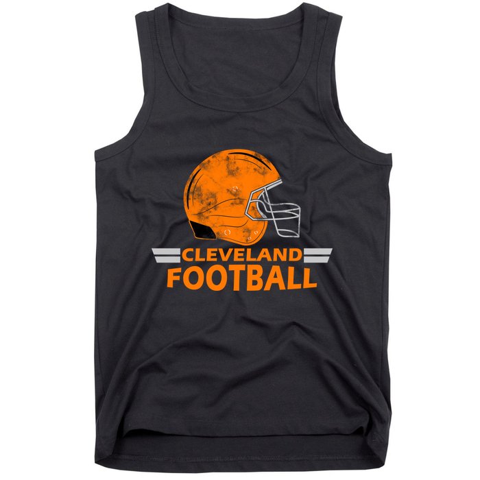 Vintage Cleveland Football Helmet Tank Top