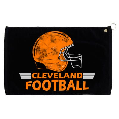 Vintage Cleveland Football Helmet Grommeted Golf Towel