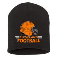 Vintage Cleveland Football Helmet Short Acrylic Beanie