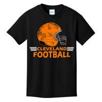 Vintage Cleveland Football Helmet Kids T-Shirt