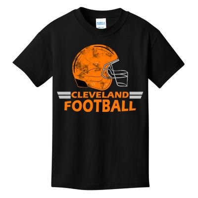 Vintage Cleveland Football Helmet Kids T-Shirt