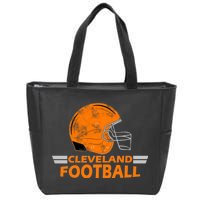 Vintage Cleveland Football Helmet Zip Tote Bag