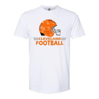 Vintage Cleveland Football Helmet Softstyle CVC T-Shirt