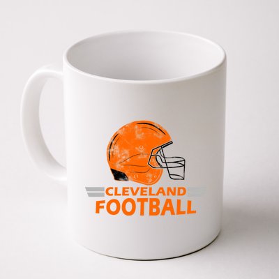 Vintage Cleveland Football Helmet Coffee Mug