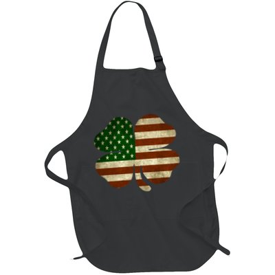 Vintage Clover Irish American Flag Apron