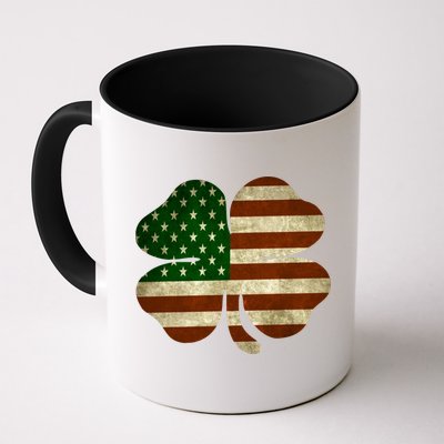 Vintage Clover Irish American Flag Mug