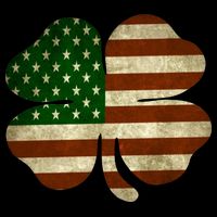 Vintage Clover Irish American Flag Baby Bodysuit