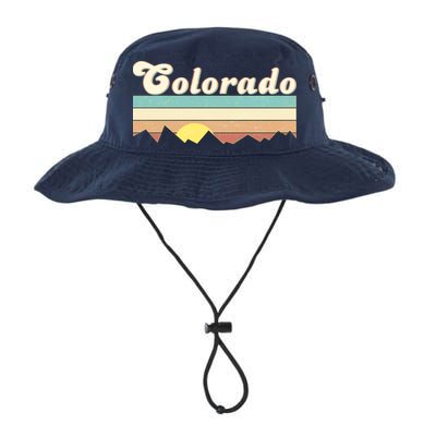 Vintage Colorado Mountain Sunset Bucket Hat