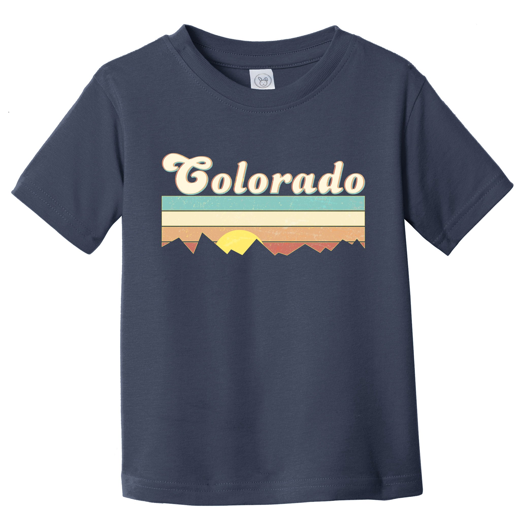 Vintage Colorado Mountain Sunset Toddler T-Shirt