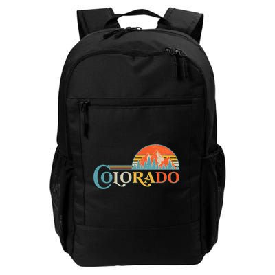 Vintage Colorado Retro Colors Sun Mountains Backpack