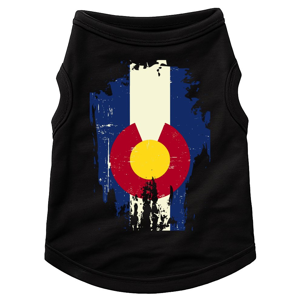 Vintage Colorado State Upside Down Flag Doggie Tank