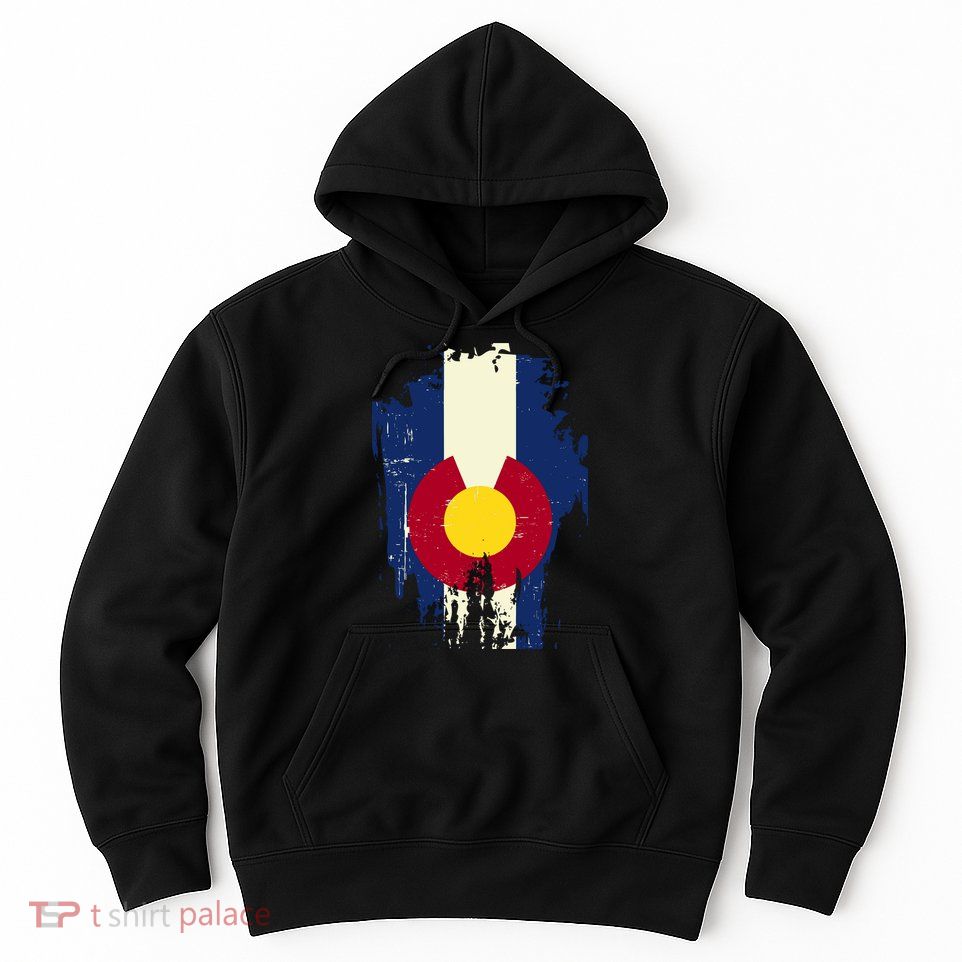 Vintage Colorado State Upside Down Flag Hoodie