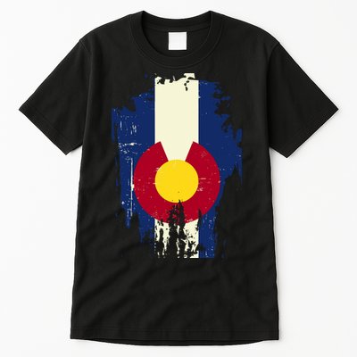 Vintage Colorado State Upside Down Flag Tall T-Shirt