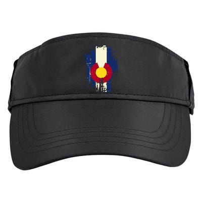 Vintage Colorado State Upside Down Flag Adult Drive Performance Visor