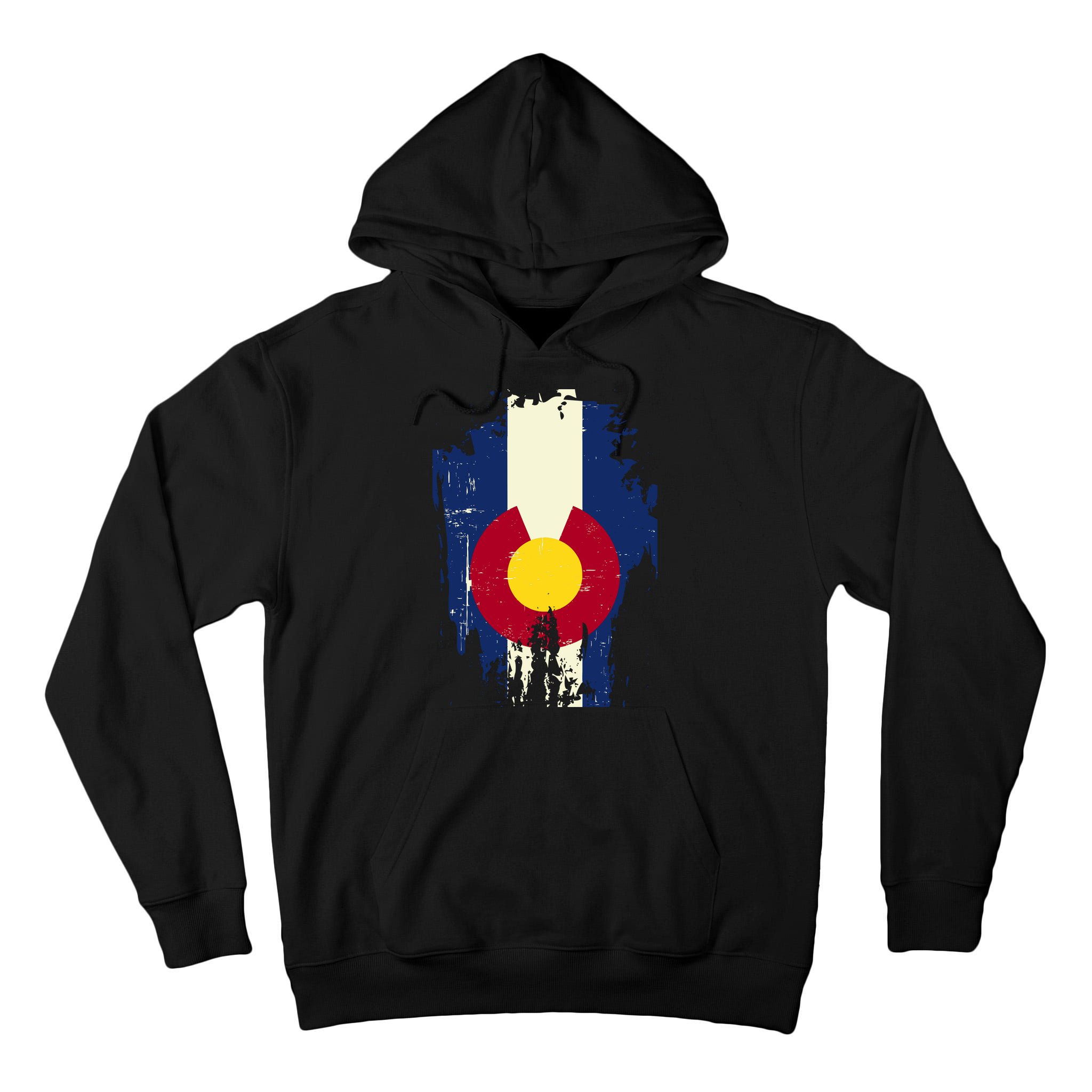 Vintage Colorado State Upside Down Flag Tall Hoodie