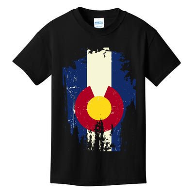 Vintage Colorado State Upside Down Flag Kids T-Shirt