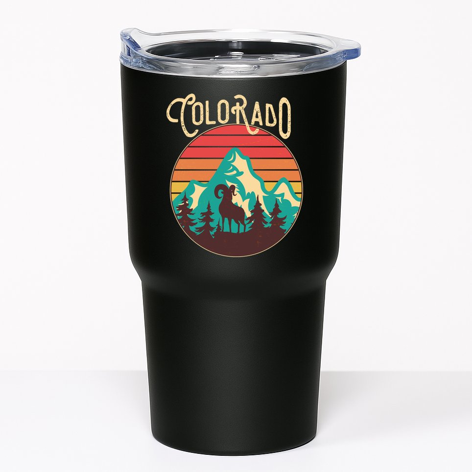 Vintage Colorado Wilderness Emblem Tumbler