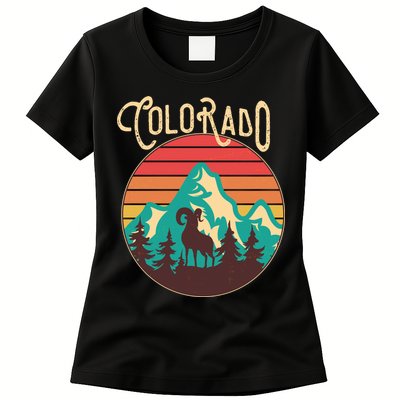 Vintage Colorado Wilderness Emblem Womens T-Shirt