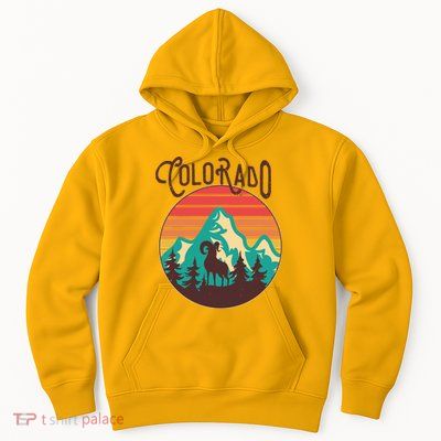 Vintage Colorado Wilderness Emblem Hoodie