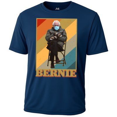 Vintage Colorful Bernie Sanders Mittens Meme Performance Shirt