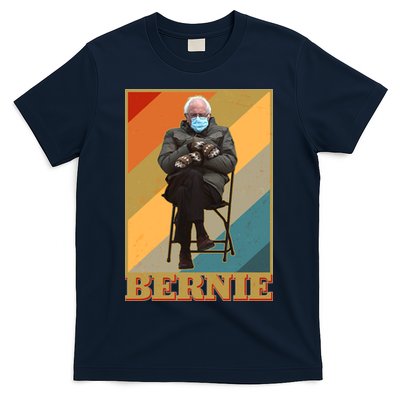 Vintage Colorful Bernie Sanders Mittens Meme T-Shirt