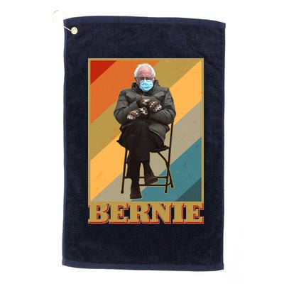 Vintage Colorful Bernie Sanders Mittens Meme Golf Towel