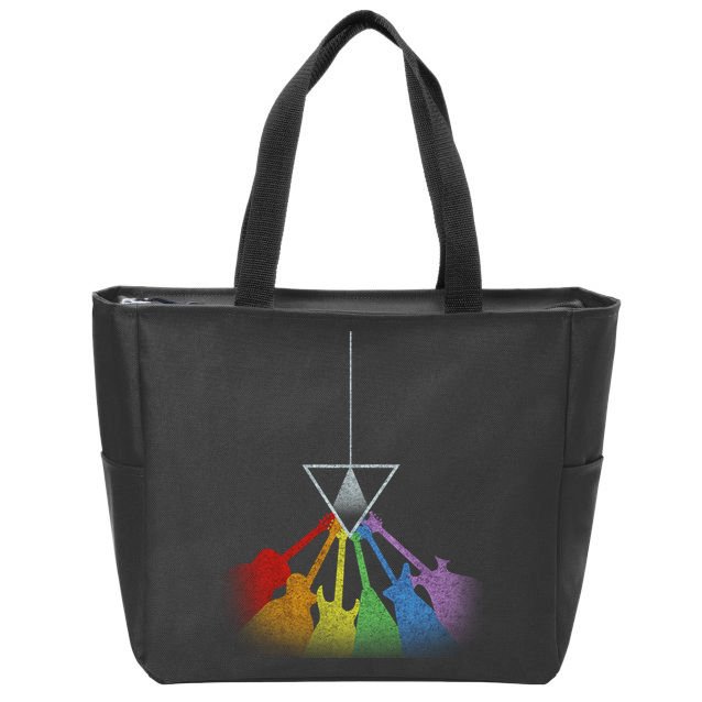 Vintage Colorful Guitars  Zip Tote Bag