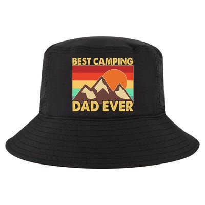 Vintage Colors Best Camping Dad Ever Cool Comfort Performance Bucket Hat