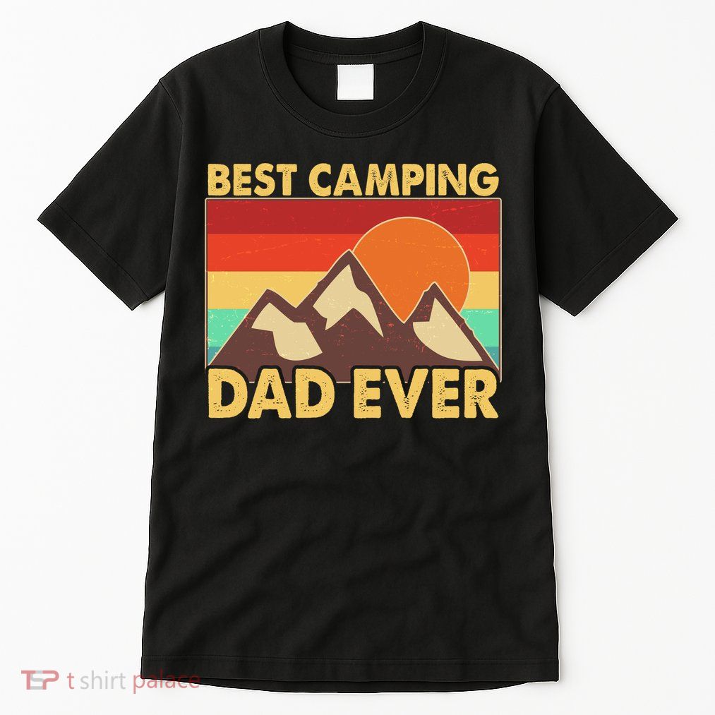 Vintage Colors Best Camping Dad Ever Tall T-Shirt
